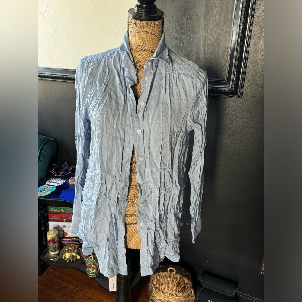 Blue Button Down - image 1